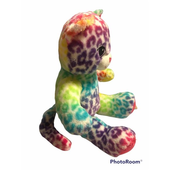 Build a Bear BAB Lisa Frank Style Rainbow Leopard/Cheetah 17" - Picture 2 of 7